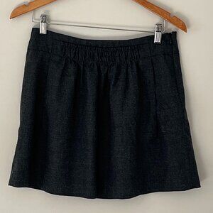 J. Crew factory Wool blend Mini Skirt Size 4 gathered waist detail